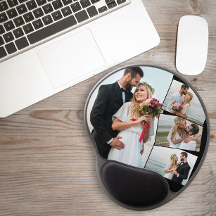 Foto-Collage für Hochzeit 4 Gel Mousepad