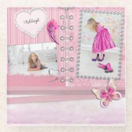 Foto Collage Girls Scrapbook Custom Glasuntersetzer