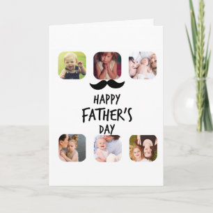 Foto Collage Happy Vathers Day Personalisiert Karte