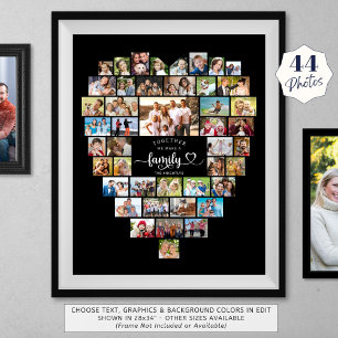 Foto Collage Heart zusammen machen wir eine Famili