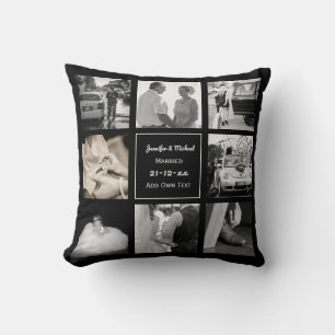 FOTO COLLAGE Hochzeit oder Jubiläum Geschenk Schwa Kissen