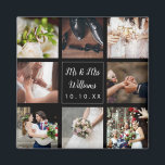 Foto Collage Hochzeit Vielen Dank Personalisiert Magnet<br><div class="desc">Personalisieren Sie mit Ihren acht Lieblings-Hochzeit-Fotos,  Namen und besonderen Datum,  um eine einzigartige Foto-Collage,  Erinnerung und Geschenk zu schaffen. Ein schöner Schatz! Sie können den Hintergrund an Ihre Lieblingsfarbe anpassen. Entwickelt von Thisisnotme©</div>