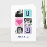 Foto Collage I Liebe You Vater