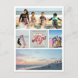 Foto Collage Ibiza Familie oder Freunde Urlaub Postkarte