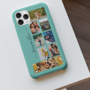 Foto-Collage-Kalligrafie-Monogramm-Name-Skript-Eta Case-Mate iPhone Hülle