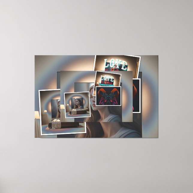 Foto collage leinwanddruck (Vorderseite)