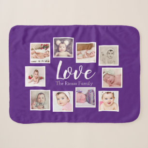 Foto Collage LIEBE als einzigartig Personalisiert Sherpadecke
