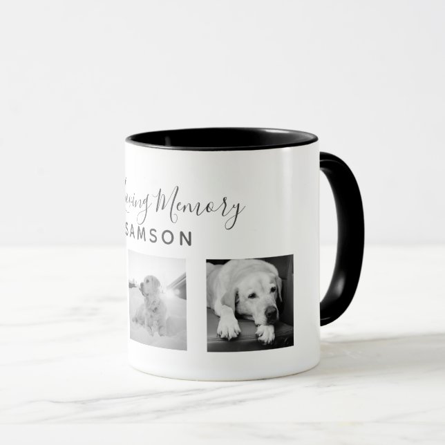 Foto Collage Memorial - In Love Memory Tasse (VorderseiteRechts)