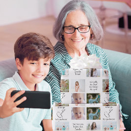 Foto Collage Moderne Liebe Sie das beste Oma aller Geschenkpapier