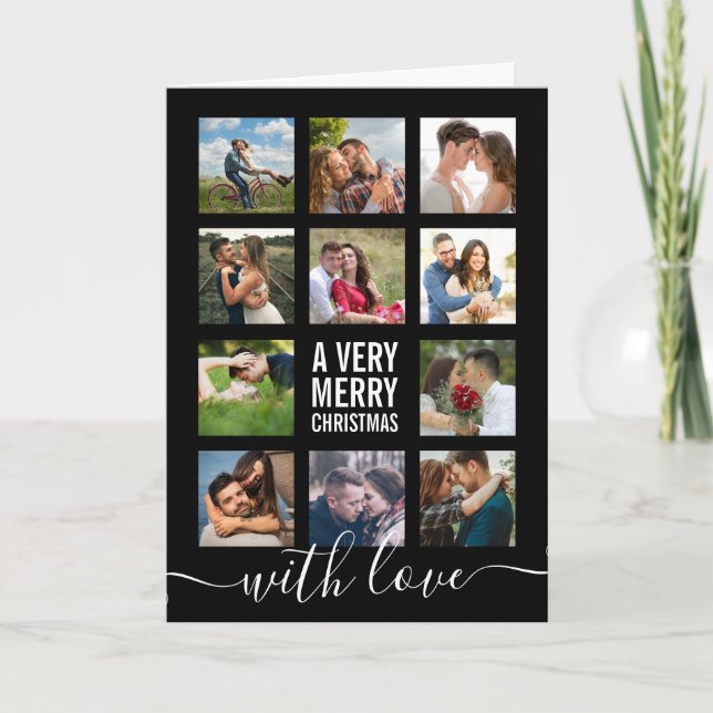 Foto Collage Moderne sehr frohe Weihnachten (Vorderseite)
