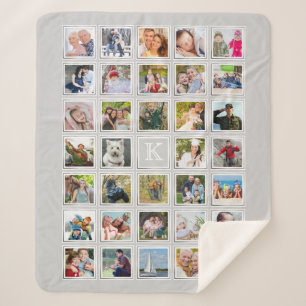 Foto Collage Monogram Grau Silver Frame 34 Fotos Sherpadecke