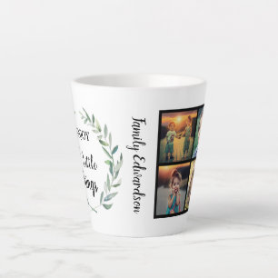 Foto Collage Monogramm Familie genießen kleine Di Milchtasse