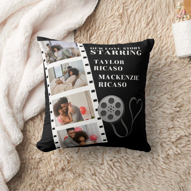 Foto Collage Movie Strip Personalisiert DIY Custom Kissen (Decke)