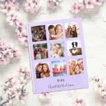 Foto-Collage Name-Skript Monogramm 2025 Planer<br><div class="desc">Machen Sie Ihr eigenes Foto als Geschenk für Ihre Mutter,  Ehefrau oder sich selbst. Nutzen Sie vier,  neun Ihrer Lieblings-Fotos Ihrer Familie,  Freunden,  Traumreiseziel oder Haustier! Personalisieren und fügen Sie einen Namen und ein Jahr. Der Name ist mit einem modernen handgeschriebenen Stilskript geschrieben. Violett,  lavenderfarbener Hintergrund.</div>