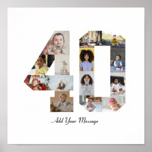 Foto-Collage Nummer 40 Poster