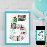 Foto Collage Nummer 5 Jungs 5. Geburtstagskarte Karte<br><div class="desc">Einzigartige und personalisierte 5. Geburtstagskarte für einen kleinen Jungen. Die Fotovorlage ist für Sie ein Set, um Ihre Lieblingsfotos zu dieser 5-Foto-Collage und einem extra besonderen Foto hinzuzufügen. Sie können auch seinen Namen zu der Vorderseite hinzufügen und anpassen Sie den Geburtstagsgruß innen. Das Design ist mit einem knusprigen Schriftart, einer...</div>