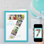 Foto Collage Nummer 7 Boys 7. Geburtstagskarte Karte<br><div class="desc">Einzigartige und personalisierte Fotokarte zum 7. Geburtstag für einen kleinen Jungen. Die Fotovorlage ist für Sie ein Set, um Ihre Lieblingsfotos zu dieser Nummer 7 Foto Collage plus ein extra spezielles Foto im Inneren hinzuzufügen. Sie können auch seinen Namen zu der Vorderseite hinzufügen und anpassen Sie den Geburtstagsgruß innen. Das...</div>