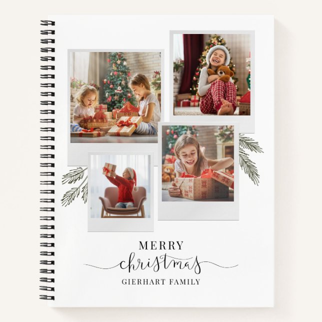 Foto Collage Oma Weihnachtsrezept Notizbuch (Vorderseite)