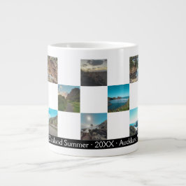 Foto Collage Schachbrett Neuseeland Sommerküste Jumbo-Tasse