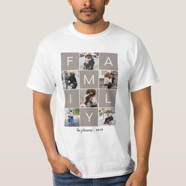 Foto-Collage-Shirt T-Shirt (Vorderseite)