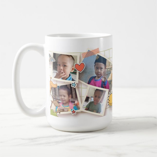 Foto-Collage-Tasse Kaffeetasse (Links)