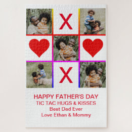 Foto Collage Tic Tac Toe Hugs Kisses Fathers LG