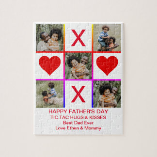 Foto Collage Tic Tac Toe Hugs Kisses Fathers SM