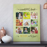 Foto Collage und Grandchild Quote für Großeltern Künstlicher Leinwanddruck<br><div class="desc">Erstellen Sie Ihre eigene große Foto-Leinwand als Geschenk für Ihre Großeltern. Das Design zeigt Ihre Lieblings-Fotos der Enkel, die in quadratischem Format, in einem Raster von neun angezeigt werden. Ihre Bilder sind mit einem herzzerwärmenden und so wahren Zitat gerahmt, das lautet: "Das Lachen eines Enkels ist das Sonnenschein im Haus"....</div>