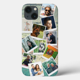 Foto Collage Vintage Holzplanks Case-Mate iPhone Hülle