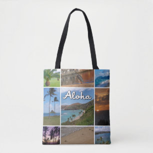 Foto-Collage von Oahu, Hawaii Taschentasche Tasche