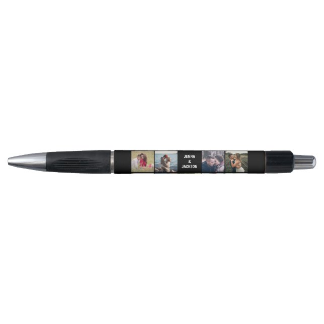 Foto Collage Wedding Custom Pen Kugelschreiber (Vorderseite)