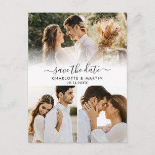 Foto Collage Wedding Save the Date Postkarten