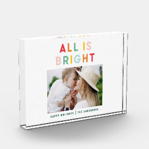 Foto Collage Weihnachten Regenbogen bunt hell ho