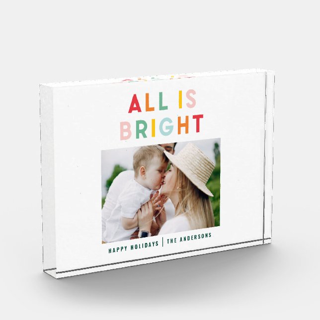 Foto Collage Weihnachten Regenbogen bunt hell ho (Links)