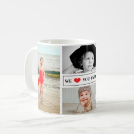 Foto-Collage wir Liebe Sie Großmutter Kaffeetasse