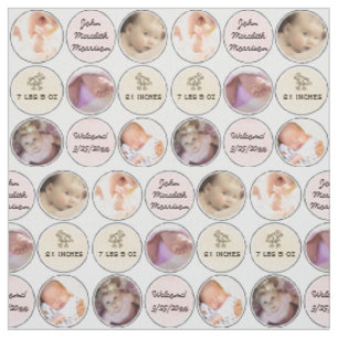 Foto-Collagen-Baby-Mädchen-Name, Geburtsnotfall Stoff