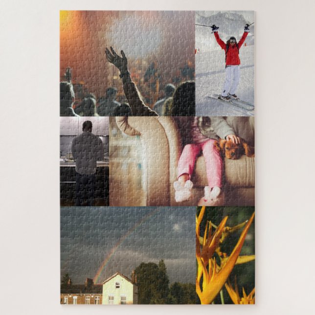 Foto-Collagen-Puzzle 1000 Stück (Vertikal)