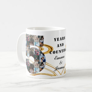Foto Collections 5-jährige Jubiläumsgeschenke pro  Kaffeetasse