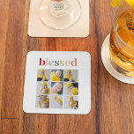 Foto Colorful Meured Holiday Gift Glasuntersetzer<br><div class="desc">Feiern Sie die Feiertage mit unserem Collage Foto farbenfroh gesegnetes Weihnachtsgeschenk. Dieses atemberaubende und personalisierte Geschenk ist ein herzlicher Weg, um Ihre Liebe und Ihre Segen mit Freunden und Familie zu teilen.Machen Sie diese Urlaubssaison besonders mit einem Collage Foto Colorful gesegnet Holiday Geschenk von Zazzle. Schaffen Sie Ihr personalisiertes Meisterwerk...</div>