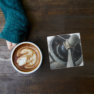 Foto, Cooler Spaß in der Luftfahrt Glasuntersetzer