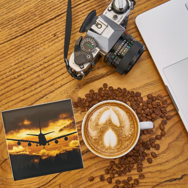 Foto, Cooler Spaß in der Luftfahrt Glasuntersetzer (Von Creator hochgeladen)