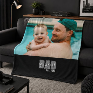 Foto Coolster Papa Est. Benutzerdefiniertes Jahr - Sherpadecke