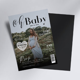 Foto Cover des Babyduschmagazins Es ist ein Mädche Einladung
