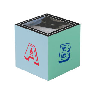 Foto Cube - Alphabet Block mit Foto Würfel