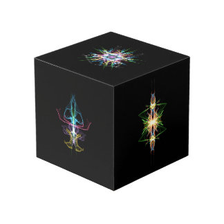 Foto Cube mit farbenfrohen abstrakten Designs Würfel
