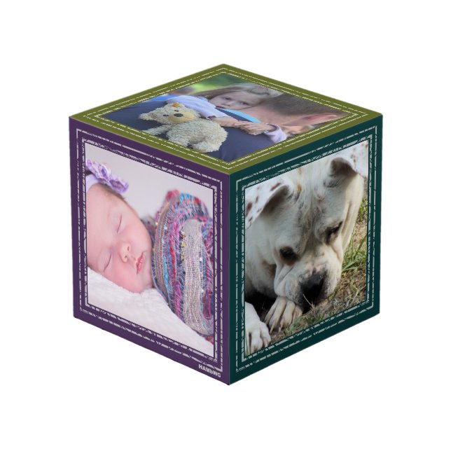 Foto Cube - Rich farbige Rahmen - HAMbWG (Vorderseite Schrägansicht)