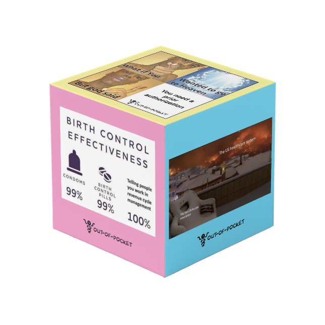 Foto Cube Würfel (Vorderseite Schrägansicht)