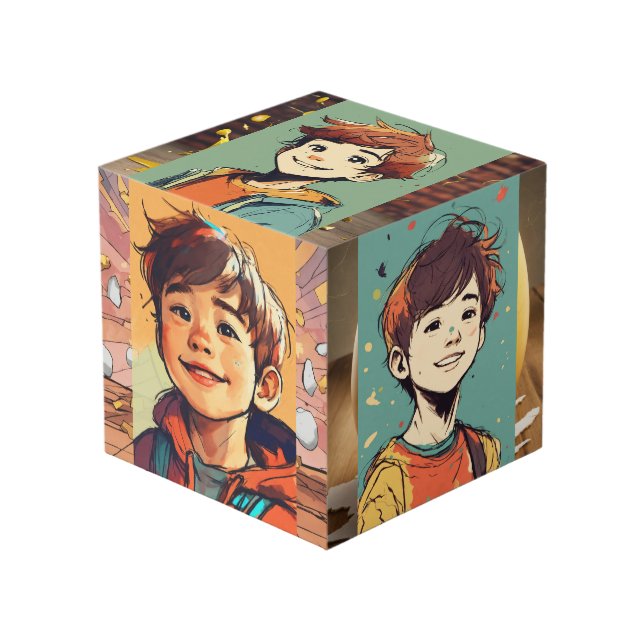 Foto Cube Würfel (Vorderseite Schrägansicht)