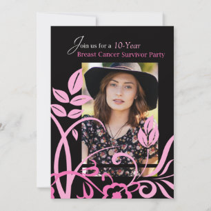 Foto Custimizable 10 Jahre Einladung Brustkrebs