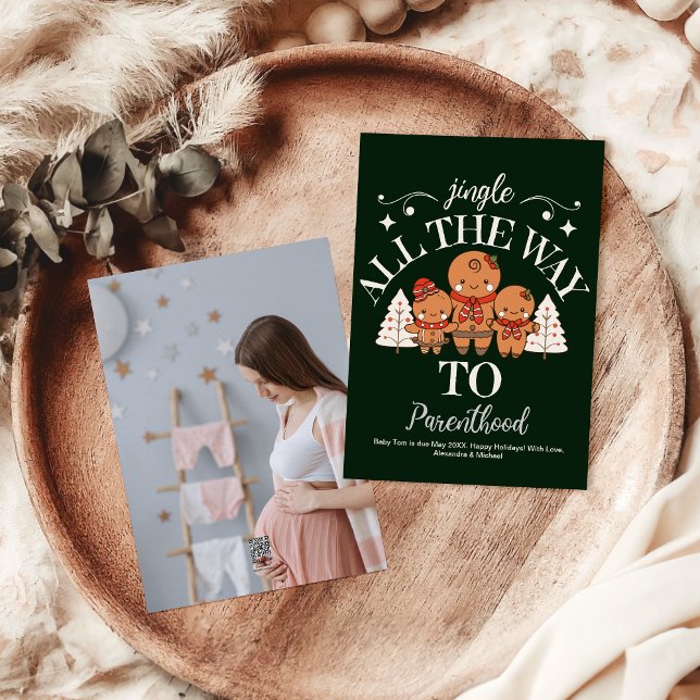 Foto Custom Christmas Pregnancy Ankündigung (Von Creator hochgeladen)